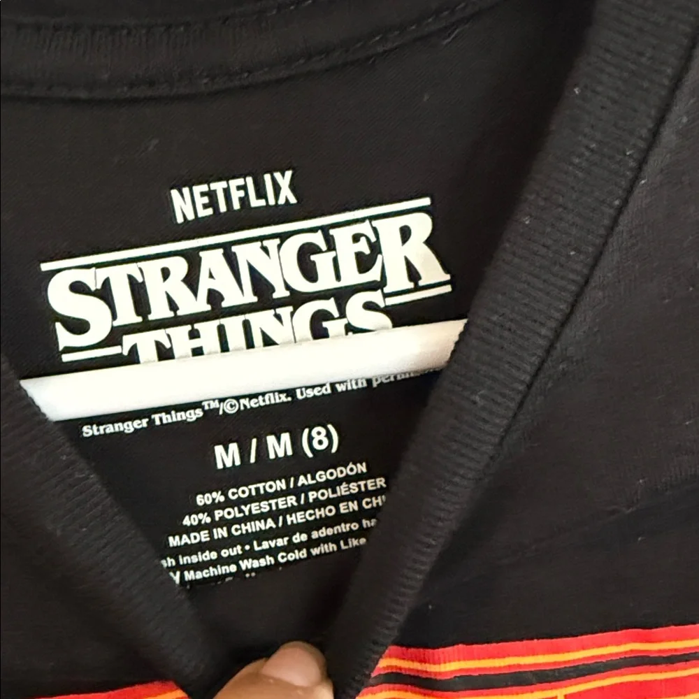 Netflix Black and Red‎ Stranger Things Apparel